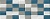 Плитка настенная Diana Mosaico 201x505 синяя