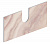 Задняя стенка к столешнице Cono 240x560, из керамогранита Ониче, розовая COb.SG567602R\56